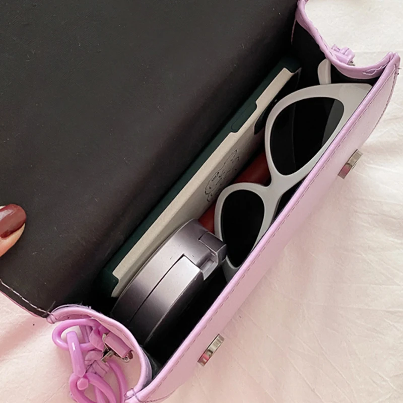 2023 New Fashion Women's Shoulder Bags Cute Chain Flap Bags High Quality New Crossbody Bags Simple PU Leather Handbags bolsa