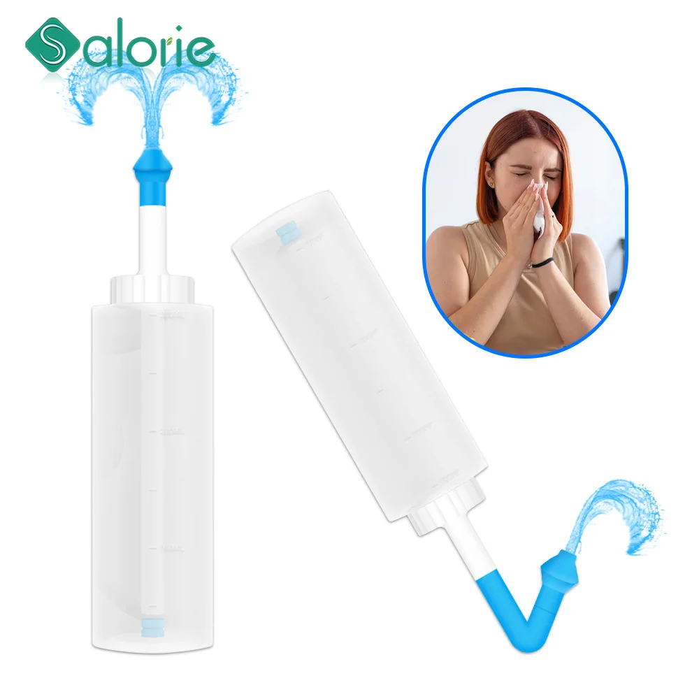 

300ml Nasal Wash Nose Cleaner Spray Nasal Irrigator Neti Pot Rinse Avoid Sinusitis Rhinitis Treatment Adult Children Health Care