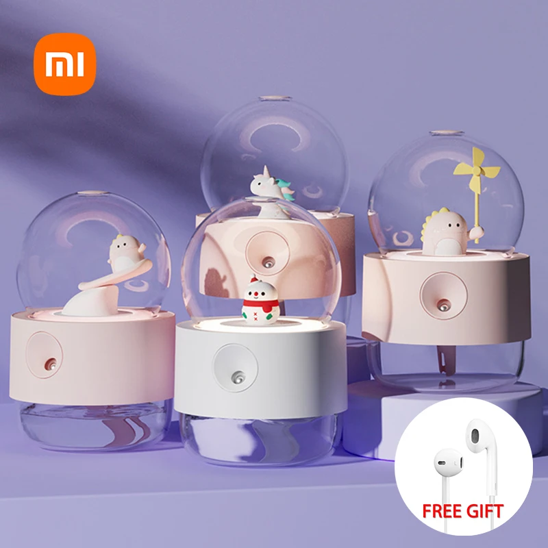 

Увлажнитель воздуха Xiaomi Youpin 2022, новый беспроводной портативный ароматический диффузор, увлажняющий туман, аккумулятор 1200 мАч, милый вращаю...