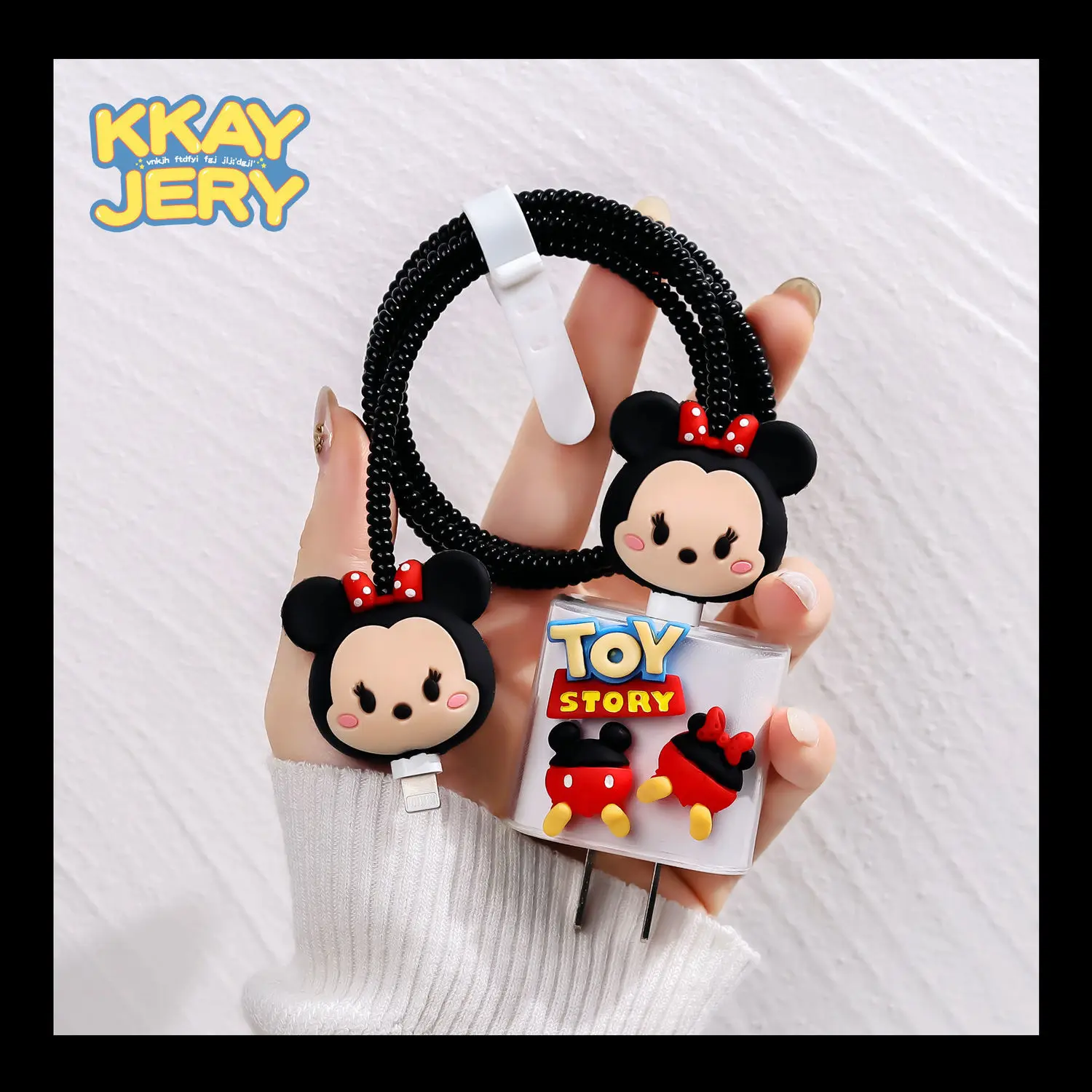 Чехол для кабеля для передачи данных Disney, Микки и Минни, 18 Вт, 2 Вт, 0 Вт