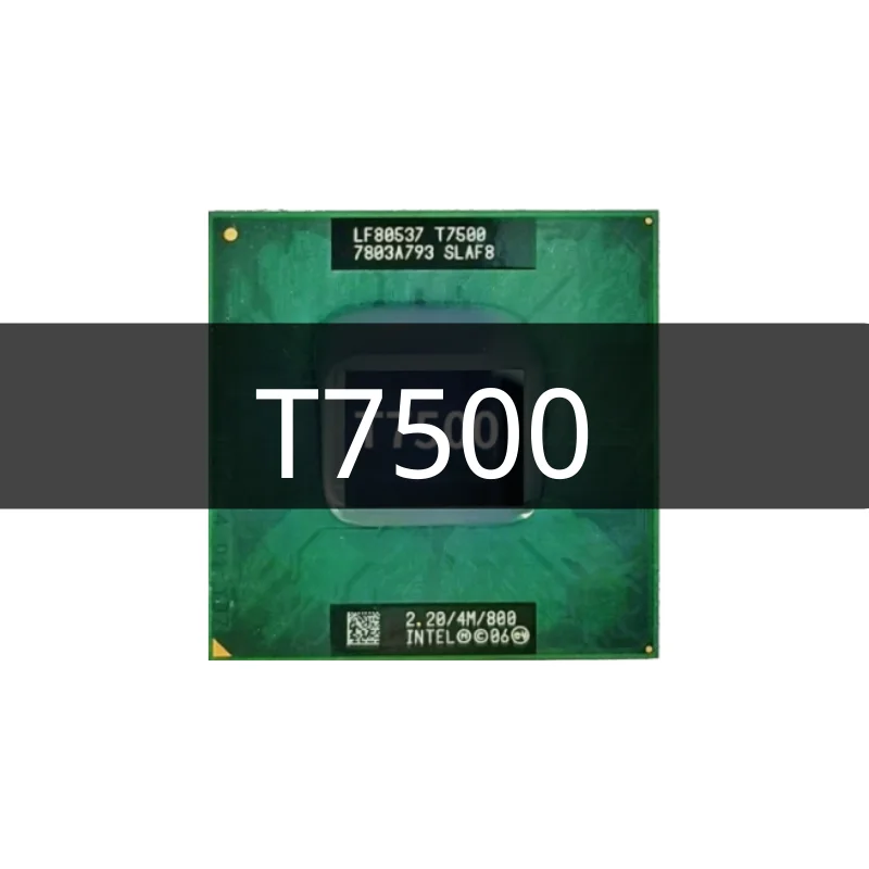 

DDR2 2G 667Mhz with Core 2 Duo T7500 SLA44 SLAF8 2.2 GHz Dual-Core Dual-Thread CPU Processor 4M 35W Socket P