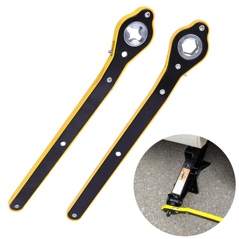 

Labor-saving Wrench Car Repair Tool Car Labor-saving Jack Ratchet Wrench Scissor Jack Garage Tire Wheel Lug Auto Accessories 1Pc