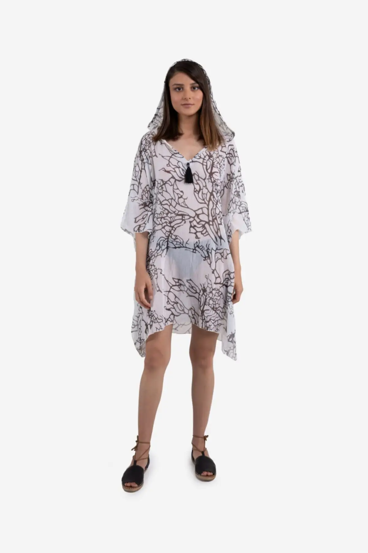 

Women's Pareo Rosella Hooded Tunic Swimwear Sexy Tunic Suit Beachwear women Beach Bikini Cover