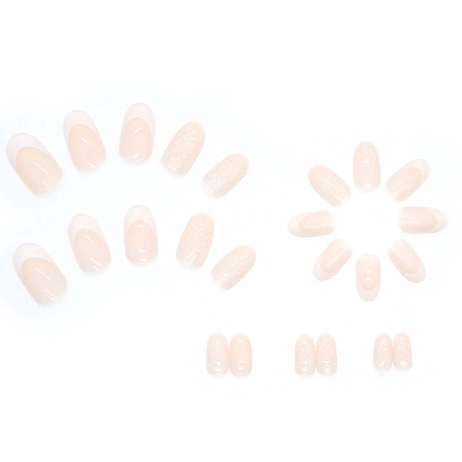 

Элегантные накладные ногти с рисунком пятен, непрозрачные накладные ногти с защитой от пятен для свадебного свидания, ручное украшение