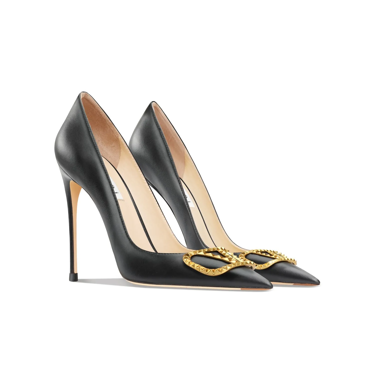 2023 Luxury Brand High Quality Women's High Heels Fashion Classic Pointy Pumps Wedding Shoes Leather Pointed 10CM Wedding Shoes