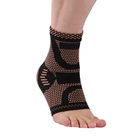ankle compression sleeve copper infused plantar fasciitis socks for arch copper ankle brace support for men and women