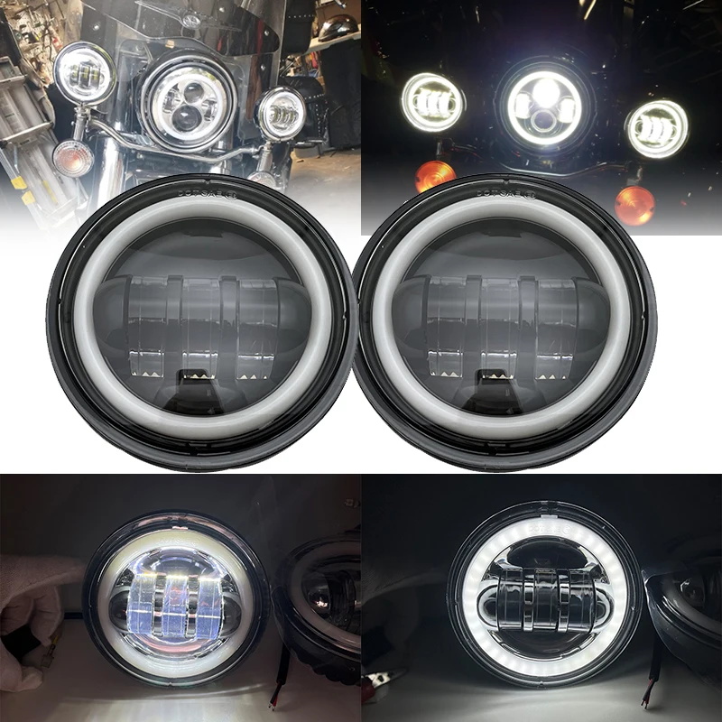 

Фонари противотуманные для мотоцикла, 4,5 дюйма, для Road King Classic FLHRC 2007 2008 2009 2010 2011 2012