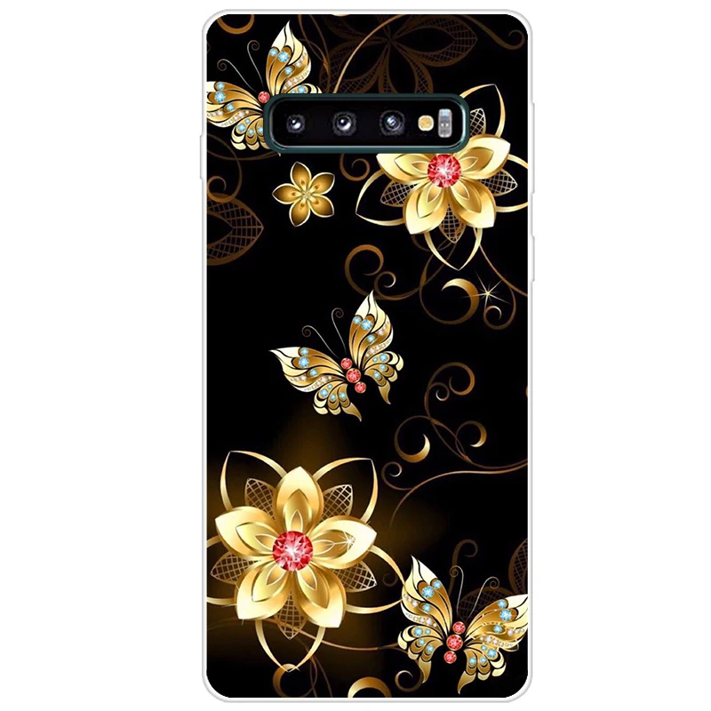 Чехол для Samsung Galaxy S10 Plus чехол S10e S 10 мягкие силиконовые чехлы телефонов S10Plus 10e