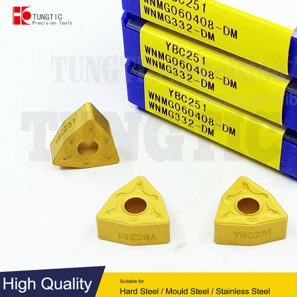 

TUNGTIC WNMG 060408-DM WNMG060408-DM Turning Inserts Carbide Cutter For Cast Iron