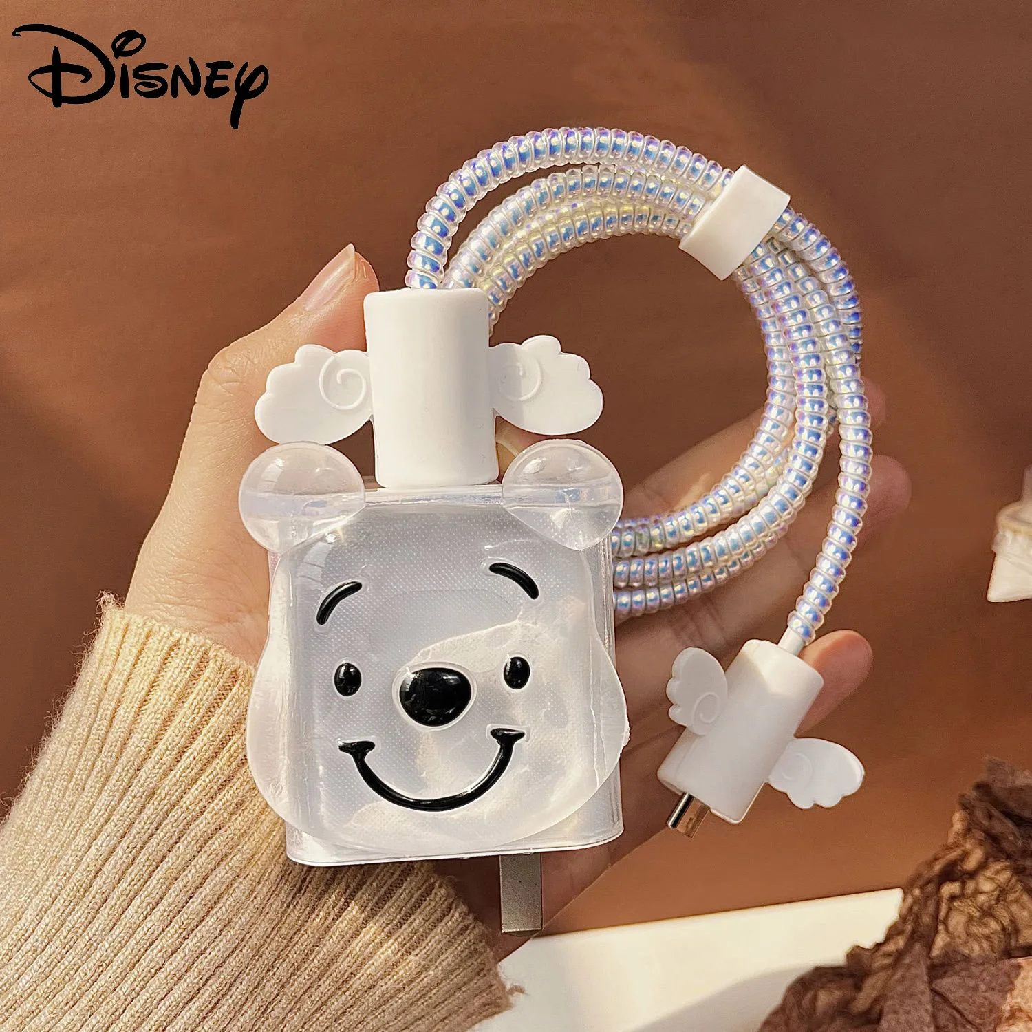 Чехол защитный для Huawei, кабель для передачи данных и зарядки, с рисунком из мультфильма «Винни-Пух», 66 Вт, 40 Вт, Mate 30, 40, Nova 7