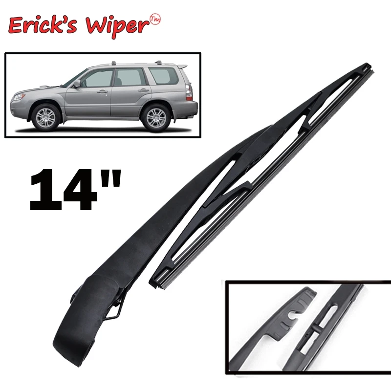 

Набор стеклоочистителей Erick's Wiper 14 ", набор задних стеклоочистителей и рычагов для Subaru Forester 2002-2004 & 2008-2017, лобовое стекло, заднее стекло