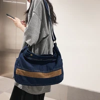 denim bags for women crossbody student shoulder bag female shopper bag eco bag korean canvas messenger bag y2k travel satchel