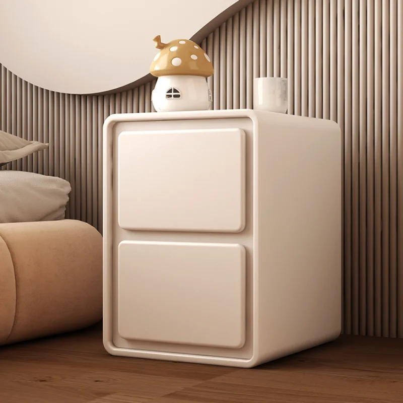 

Cream wind luxurious bedside table small modern simple cabinet storage bedroom furniture night stand chest of drawers tiny table