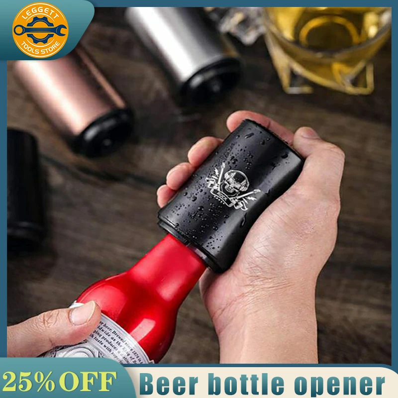 

Beer bottle opener stainless steel bottle opener portable magnetic automatic wine opener bar tool