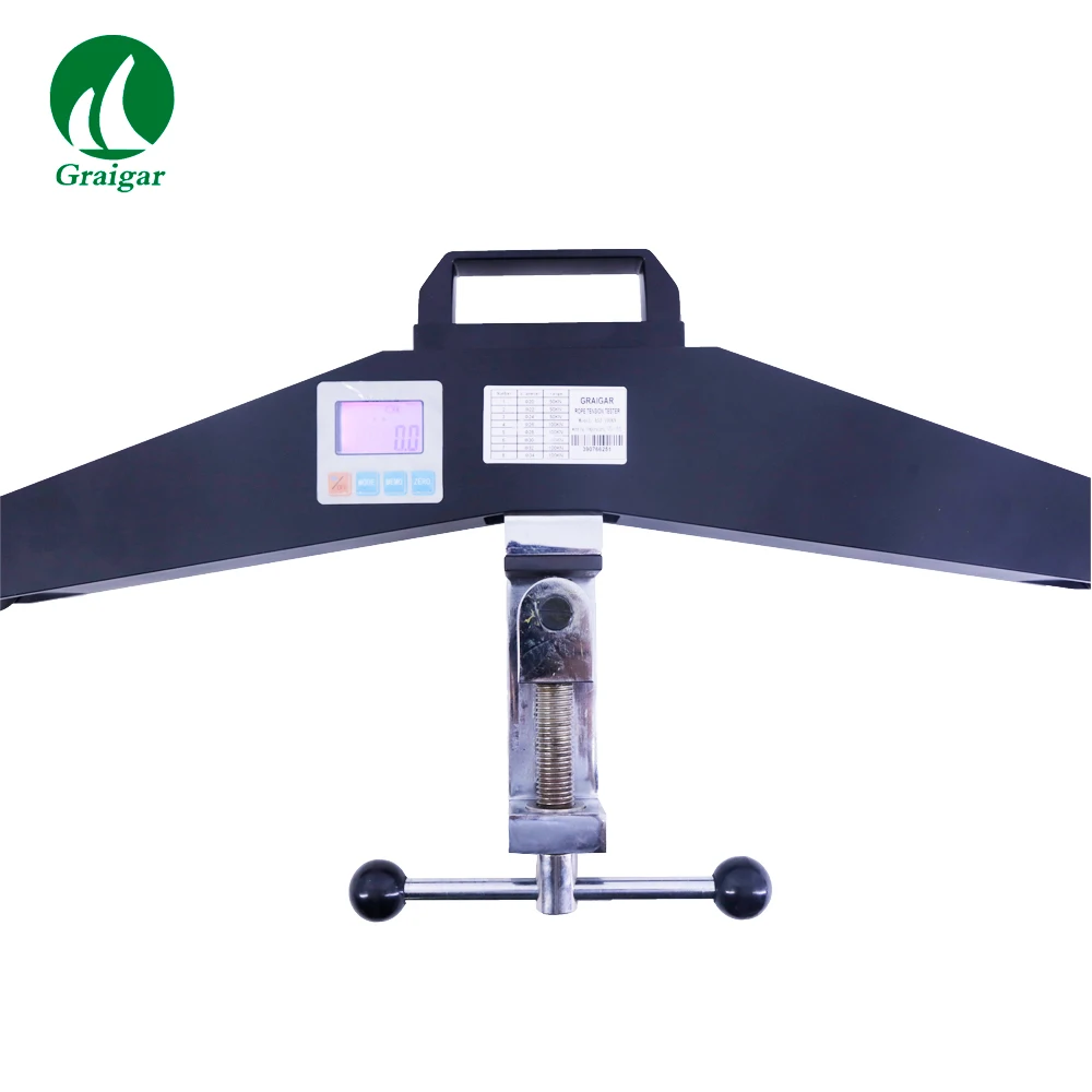 

ASZ-100KN Max 100KN Wire Rope Tensiometer Digital Tension Testing Equipment with 15 Kinds of Rope Diameter