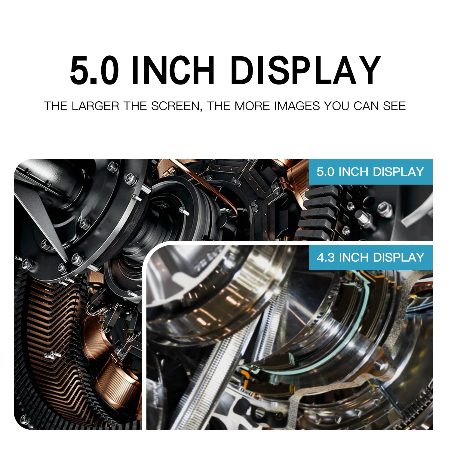 8 мм 10 м 5-дюймовый экран Ips Двойной объектив видео проекскоп автомобильные