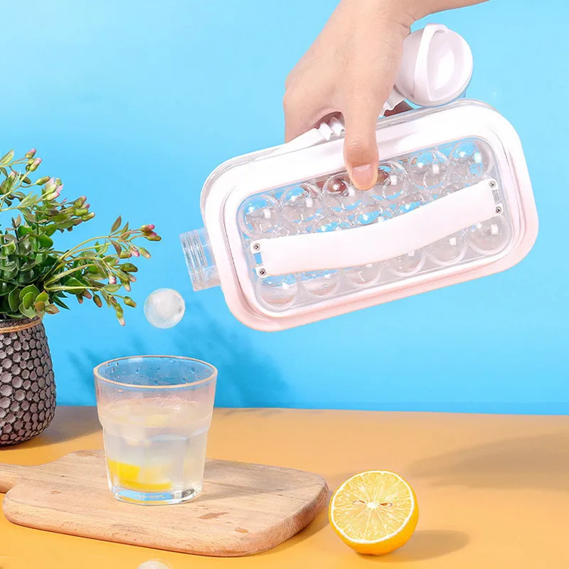 

Ice Cube Maker Tray 2 In 1 Ice Ball Maker Mold Hockey Kettle Whiskey Ice Hockey Mold Cocktail Bourbon Portable Ice Maker Kettle