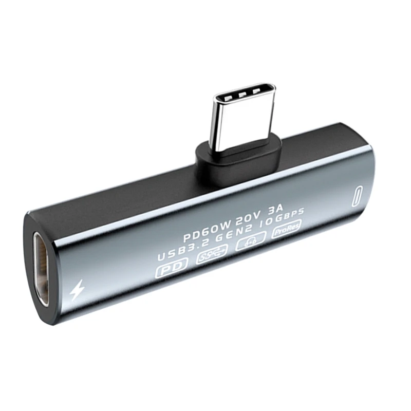 Кабель-разветвитель USB-C 2 в 1 тип C к двойному Type-C PD60W быстрая зарядка передача