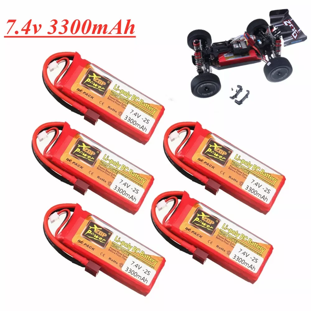 

NEW IN 3300mAh Lipo Battery 2S for Wltoys 144001 124018 124019 RC Car Truck Boat Tank Drone spare parts