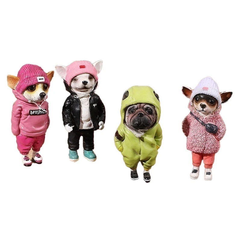 Статуэтка из смолы для собаки статуэтка чихуахуа домашнего декора украшение