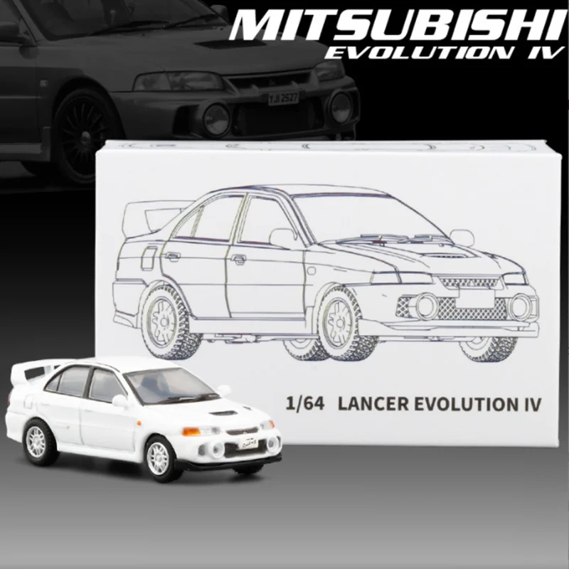

1/64 Mitsubishis Lancer Evolution IV Alloy Car Model Diecast Metal Mini Vehicles Car Model Miniature Scale Collection Kids Gifts