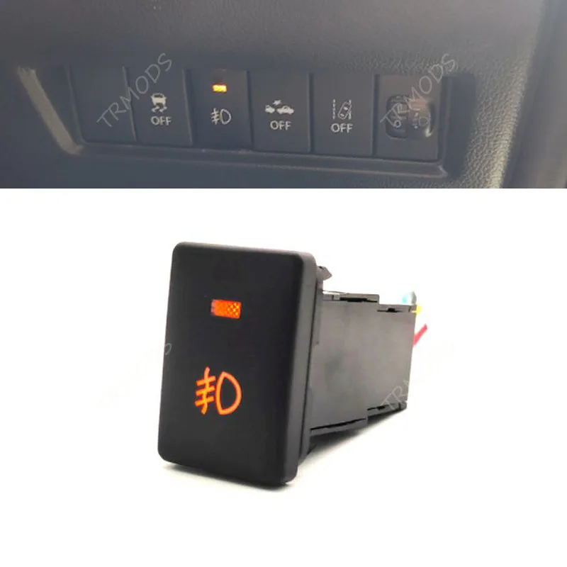 

1PC Car Orange Light BSM DRL LED Parking Radar spotlight Power Fog Lights Switch Button For Suzuki Jimny 2019 2020 2021