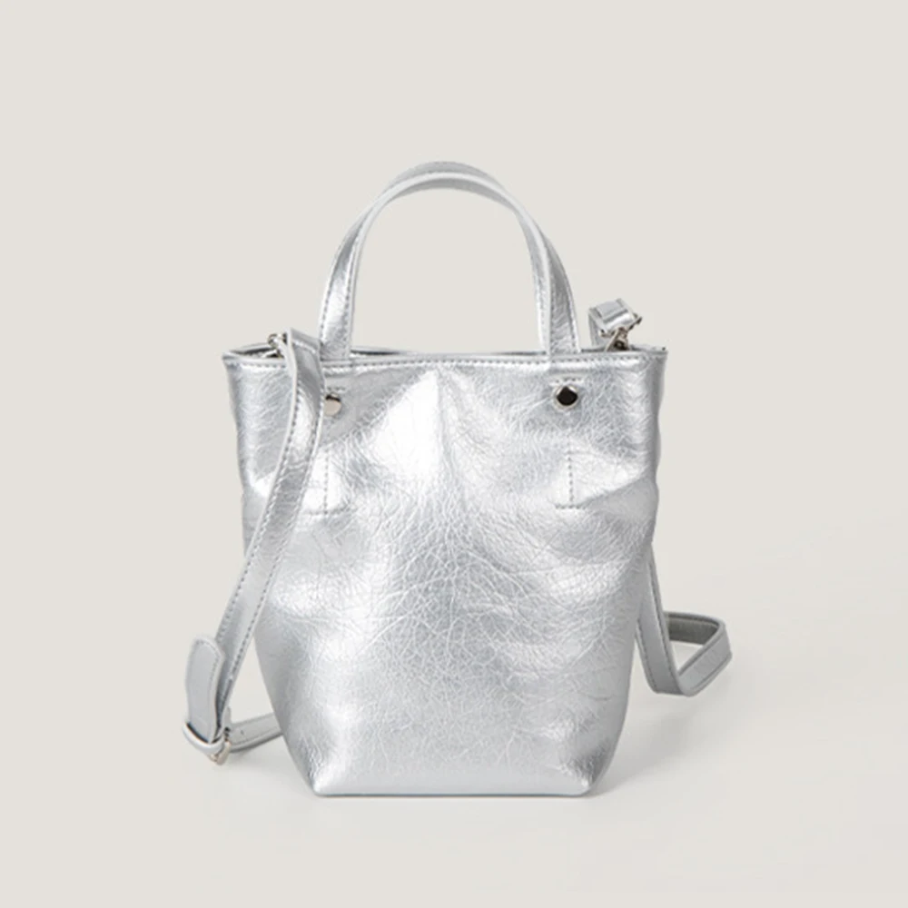 

Сумка-ведро из искусственной кожи с отделением для карт