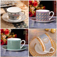 european style ceramic coffee cup set simple coffee cup and dish home creative bone china cup and dish couple gift
