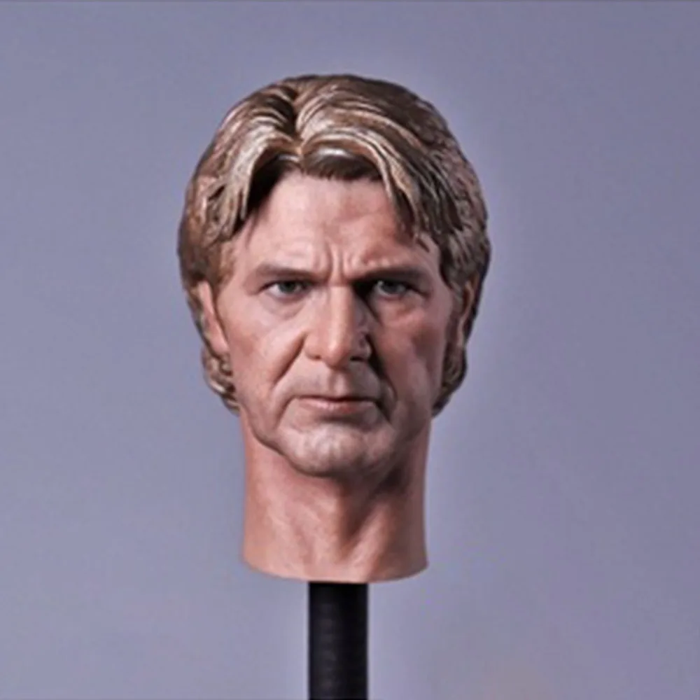 

1/6 Scale Male Soldier American Movie Star Aged Blonde Head Sculpture Model for 12” action figure toy doll