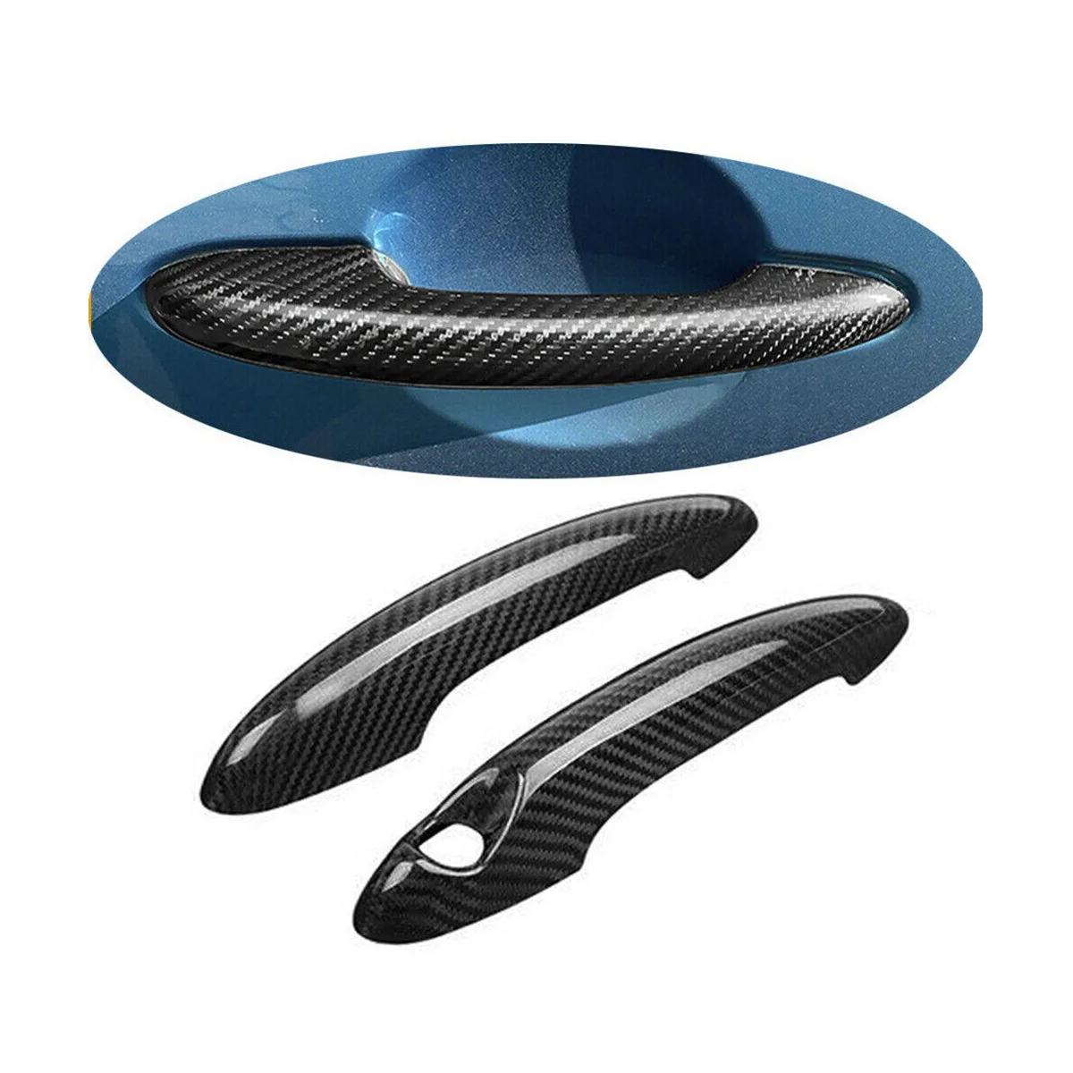 Чехлы из углеродного волокна для автомобильных ручек BMW MINI Cooper S R50 R52 R53 R55 R56 R57 R58 R59