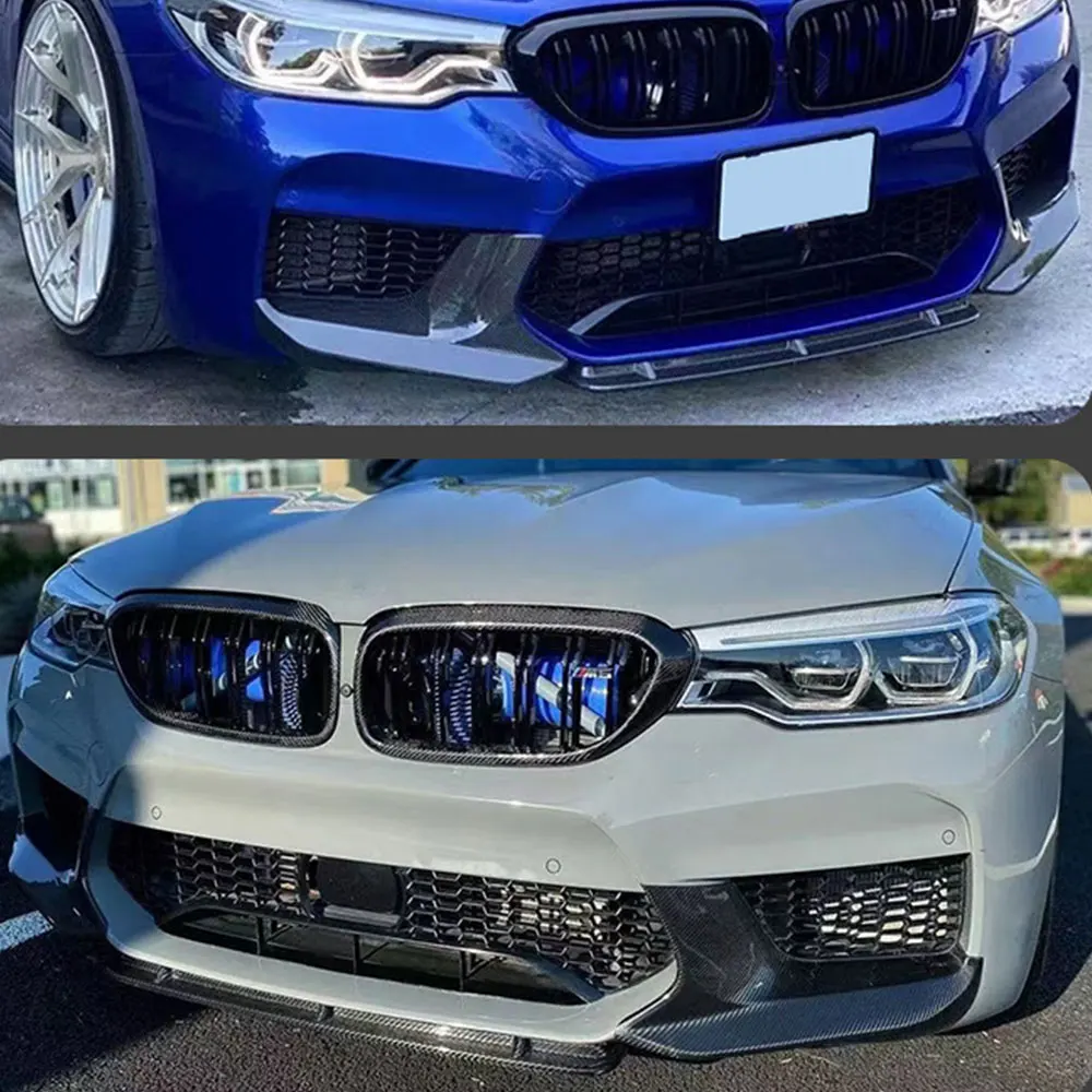 Для BMW 5 серии F90 M5 2018-2022 Передний бампер Iip и защита подбородка Спойлер Диффузор MP