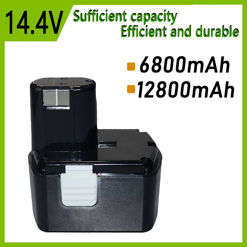 Аккумуляторная батарея для Hitachi, 14,4 В, 6800 мА · ч, 12800 мА · ч, EB1412S, EB1414S, EB1414, EB1426H, EB1430, EB14S, DS14DVF3, DV14DV