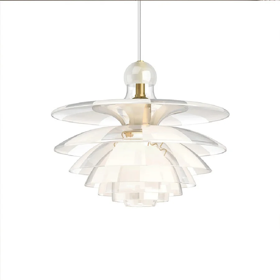 

Светодиодная потолочная лампа в форме конуса из стекла, внутренние люстры Lamparas De Techo, люстры нового сезона для домашнего декора