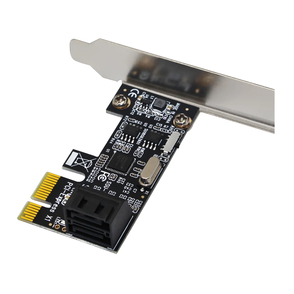 

Плата расширения с 2 портами SATA III PCIe для Windows XP/2003/Vista/7/8/10 SATA 3,0 до PCI-E 1X, Карта контроллера, PCI Express адаптер