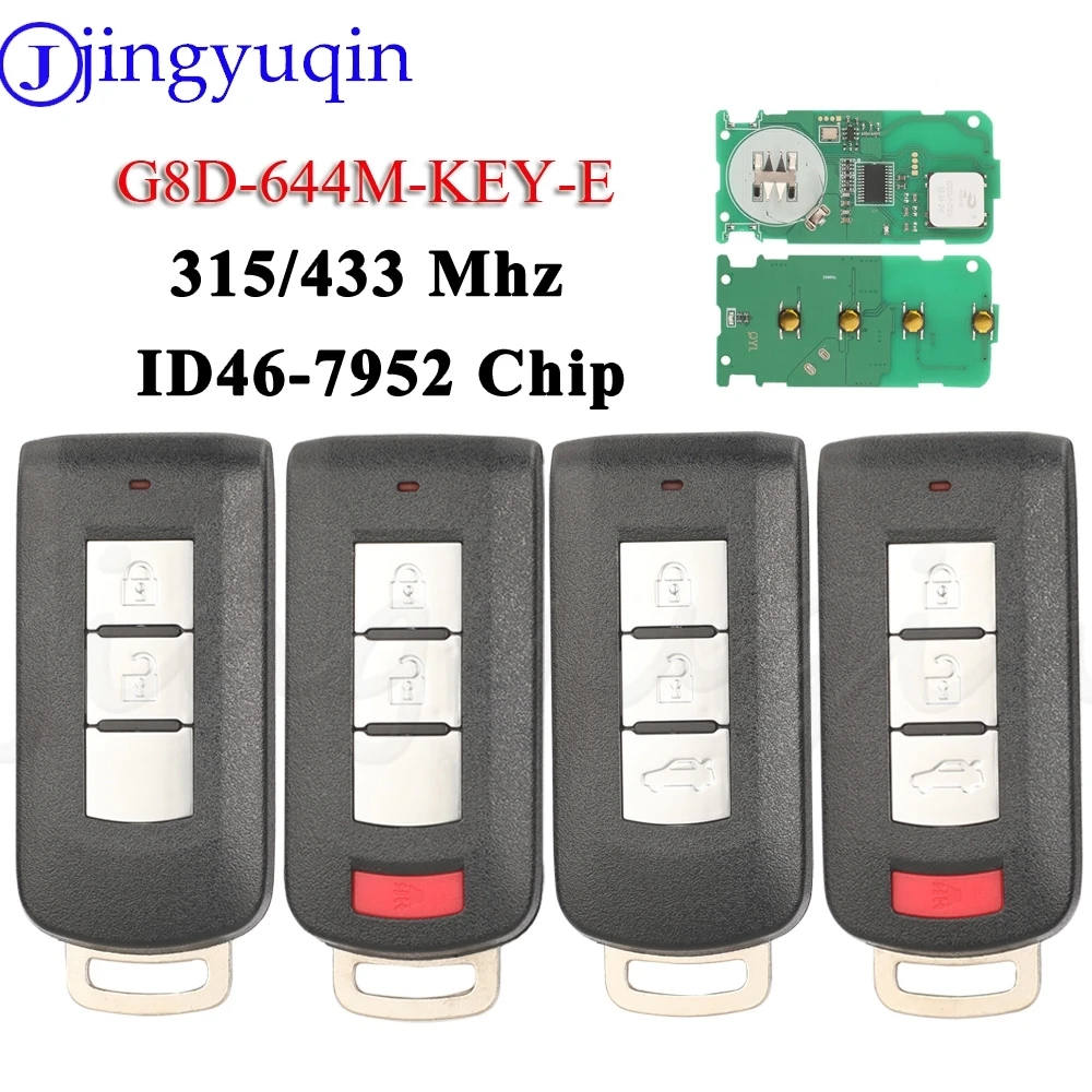 JYQ G8D-644M-KEY-E удаленный ключ от автомобиля 315/433 МГц ID46 7952 для Mitsubishi Lancer Outlander ASX Galant RVR