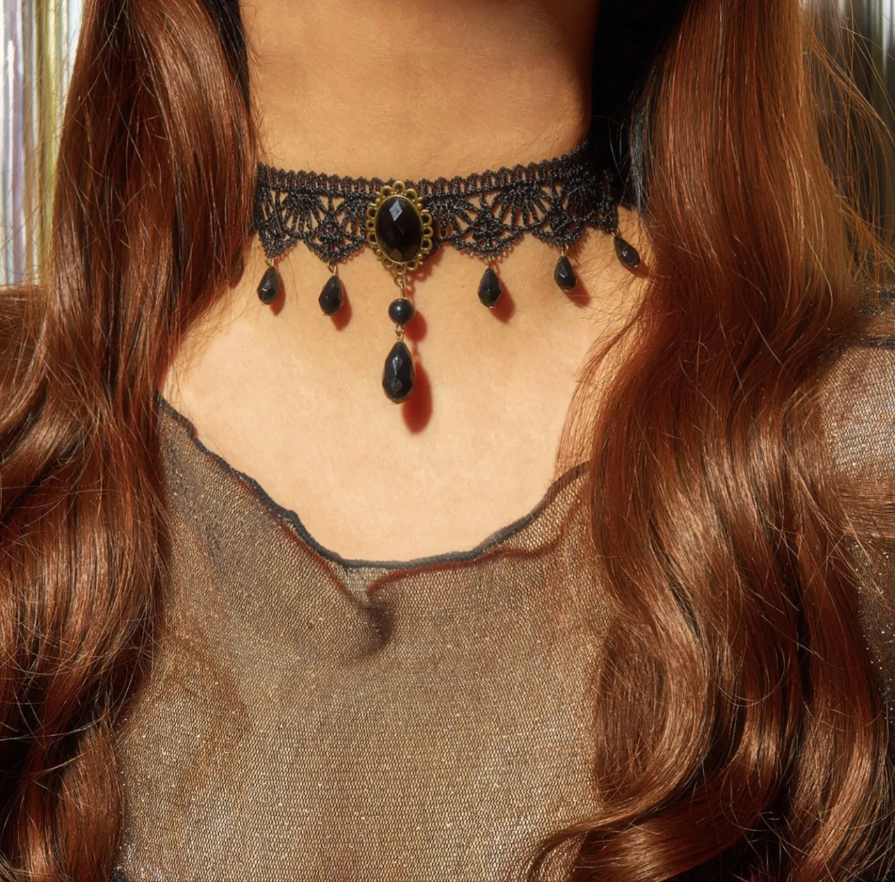 

Черное Кружевное ожерелье-чокер на шею, интимное ожерелье, сексуальное ожерелье, эротические аксессуары для женщин