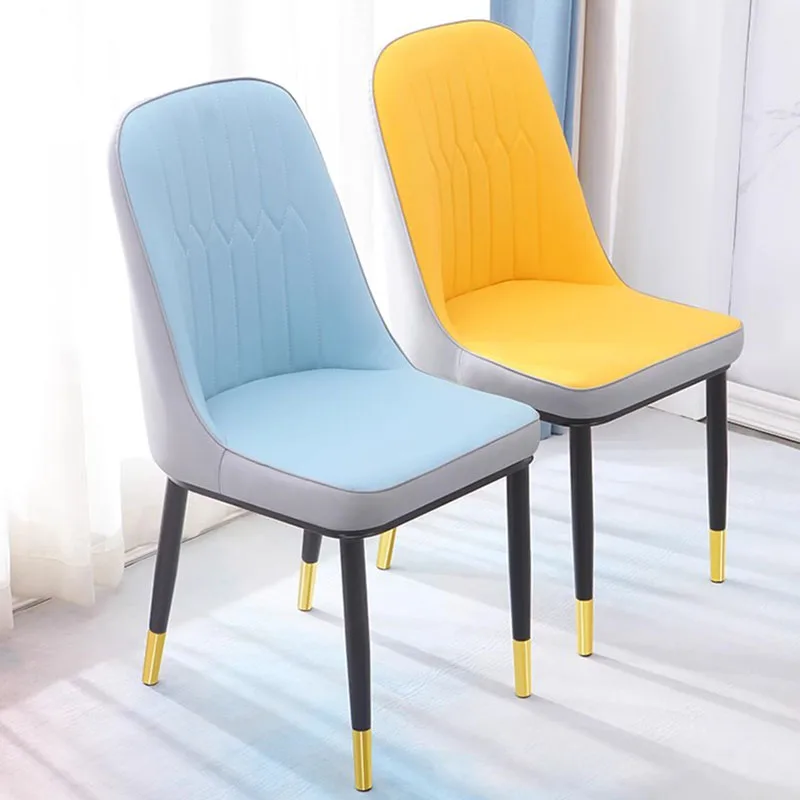 

Blue Designer Fancy Chair Armrest Nordic Simple Wood Ergonomic Dining Chairs Modern Occasional Sedie Sala Da Pranzo Furniture