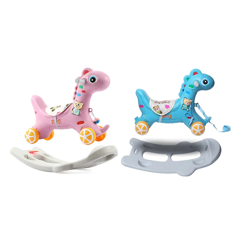 

2-in-1 Baby Rocking Horse and Slide Multi-functional Children's Swing Rocking Chair Kids Playground Home Toys Gifts