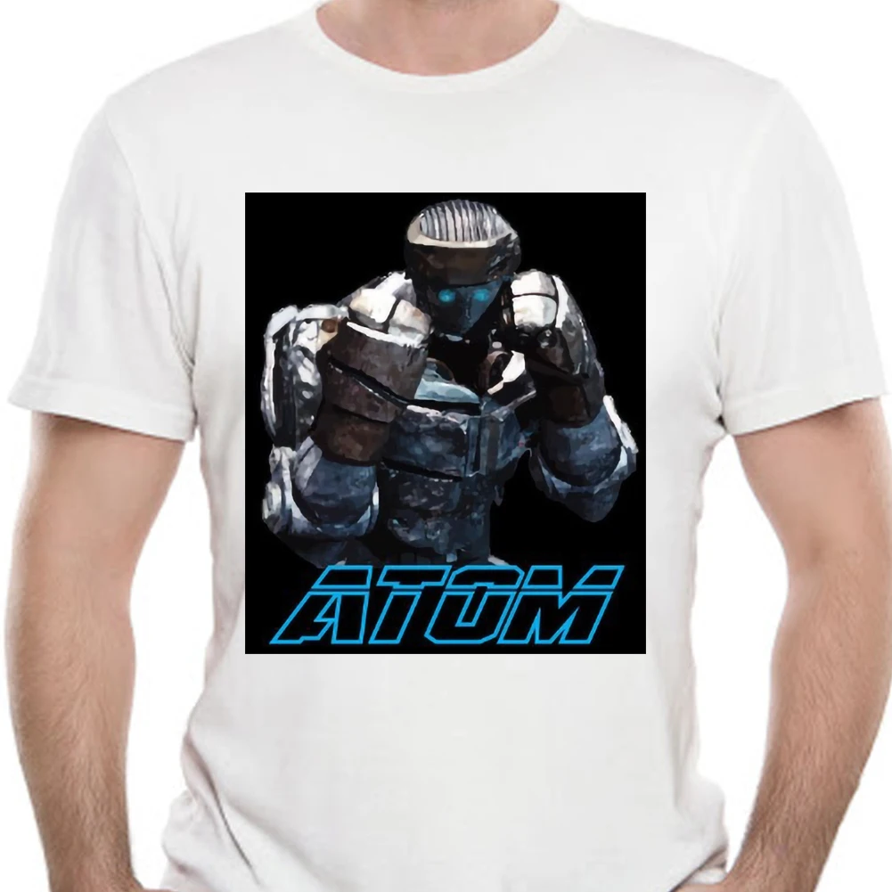 Футболка Мужская/Женская хлопковая брендовая тенниска с натуральным Atom черного