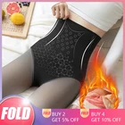 Теплые чулки для женщин, Теплые Зимние флисовые Колготки, женские полупрозрачные поддельные чулки, толстые пикантные колготки с высокой талией, колготки