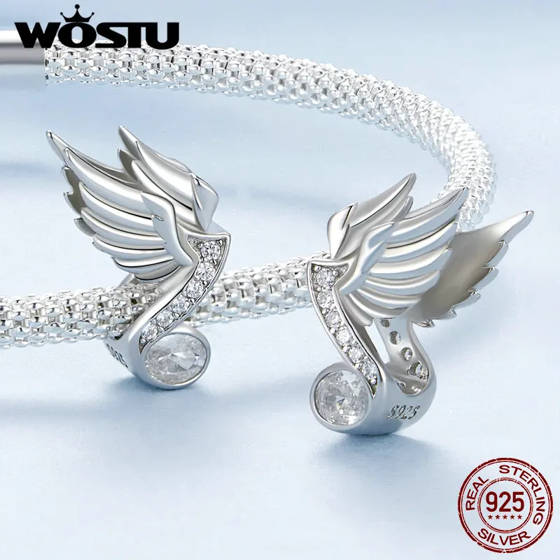 Шарм-бусина для музыкальной гитары из серебра 925 пробы