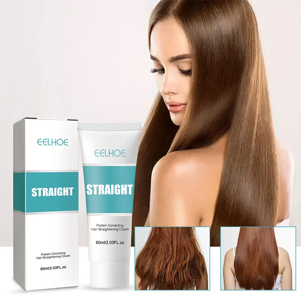 

Protein Correction Straight Hair Cream Repairs Damaged Hair Smoothes Frizz and Split Ends Without Straightening Hair Care Cream