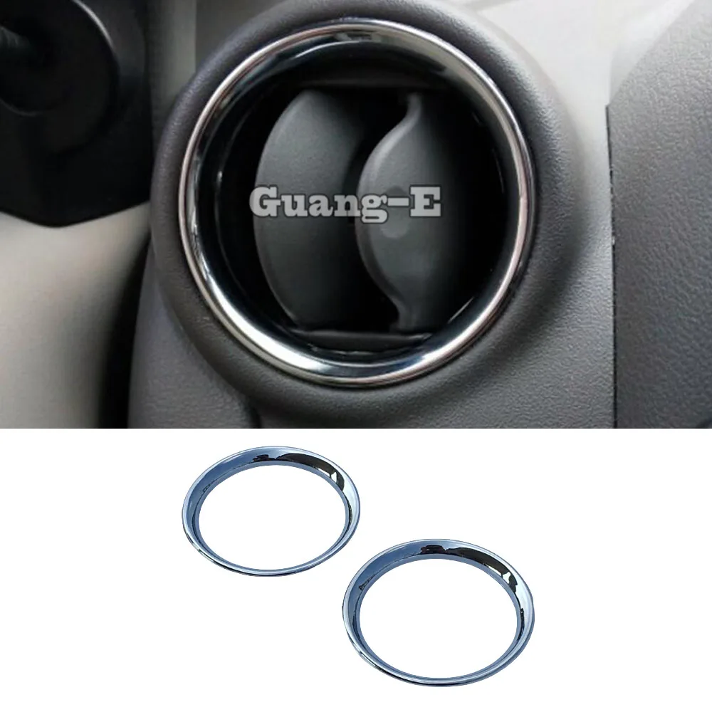 

Для Nissan March 2011, 2012, 2013, 2014, 2016, 2017, автомобильный хромированный корпус из АБС-пластика для кондиционера, решетка для вентиляционного отверстия, декоративная крышка, отделка рамы