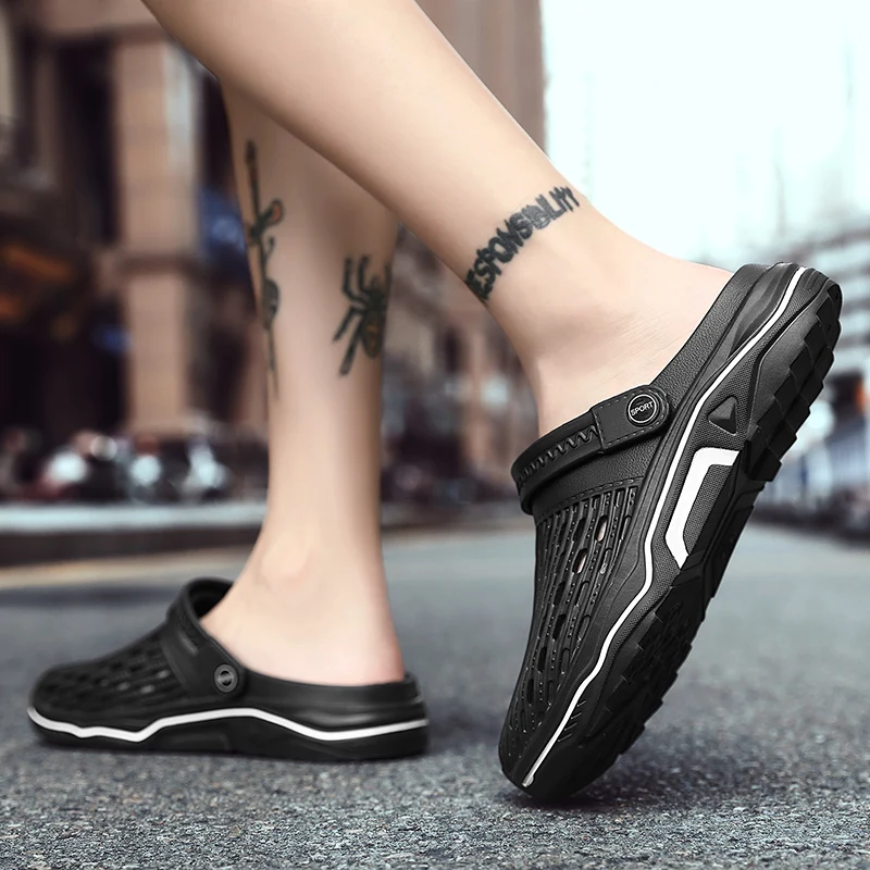 Casual Beach Slipper Hollowed Out Ladies Men's Slide Summer EVA Soft Non-Slip Flip-flops Indoor Outdoor Sandals