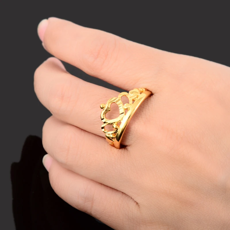 Роскошное аристократическое кольцо с короной высокого качества Женское из