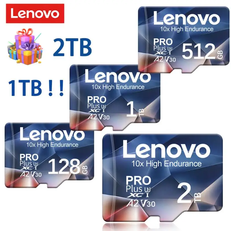 Карты памяти Lenovo Micro TF SD 64 ГБ 32 16 класс 10 высокоскоростная 128 256 U3 4K HD флеш-карта для