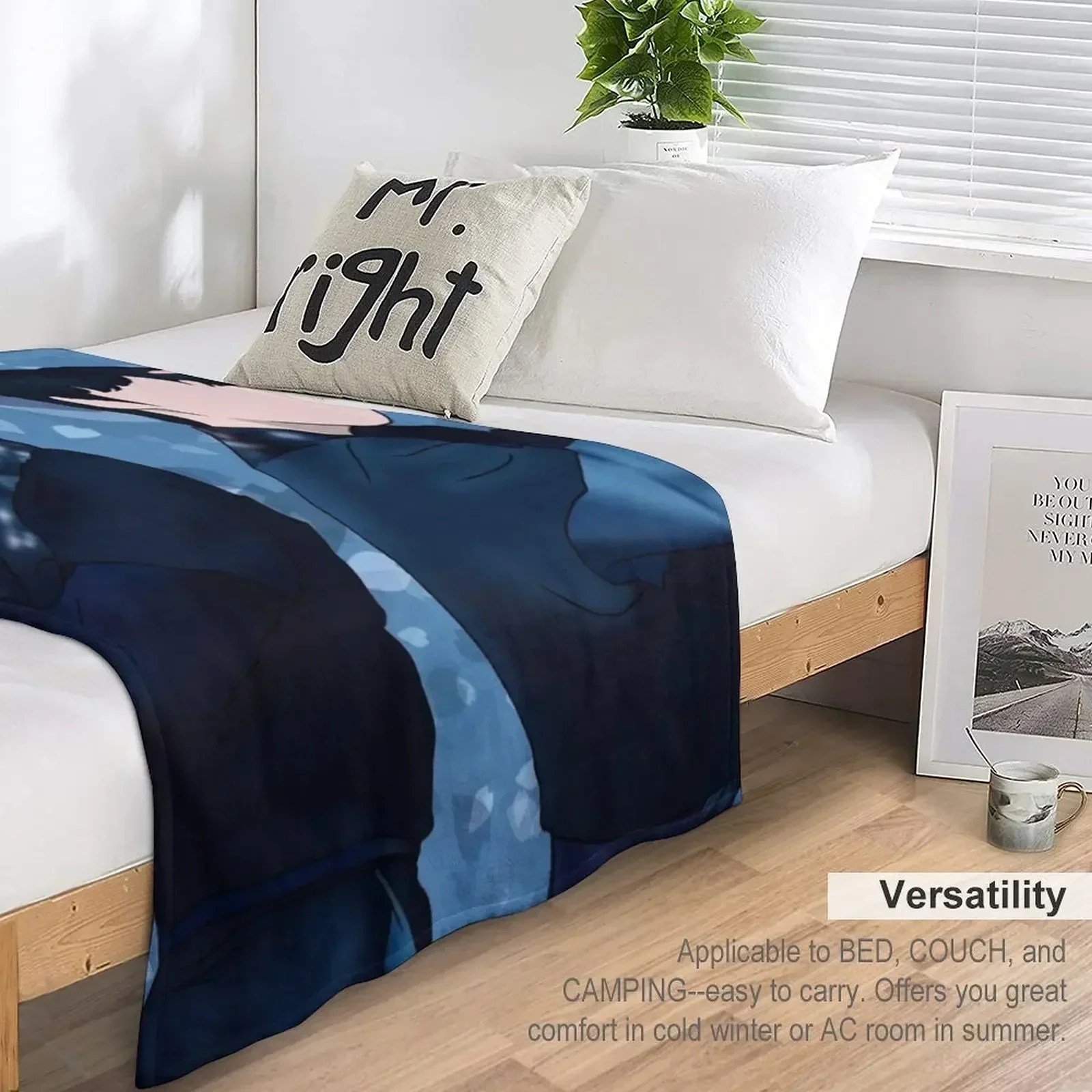 bg ver Hwanwoong и RAVN Luna минималистское одеяло манга Роскошное дизайнерское роскошное