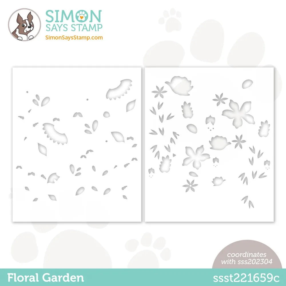 

2023 New Floral Garden Valentine's Day Words Stencils for Scrapbooking Paper Making Frames Card Craft
