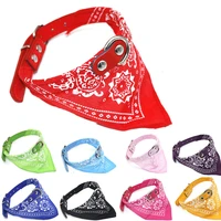 3pcsbag pu leather small dog scarf classic pet cat collar adjustable puppy cats chinese element pet collar bandanas accessories