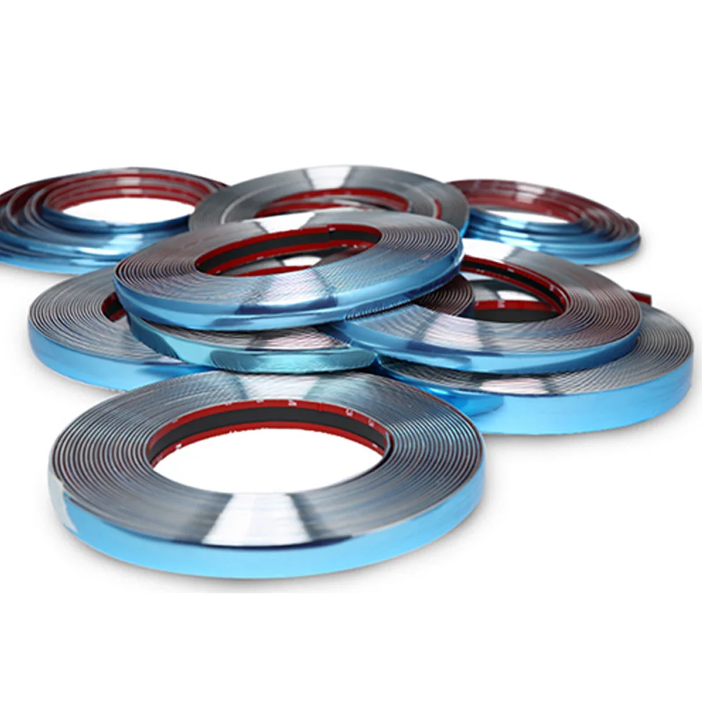 1 шт. декоративные Серебристые хромированные ленты для окон и дверей автомобиля -